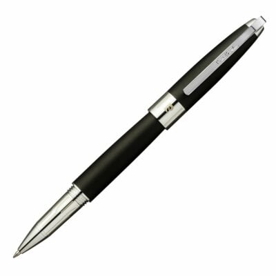 PC5003RP-A3 Knight Roller Ball Pen - Matt Black/Silver <BR> 寶珠筆