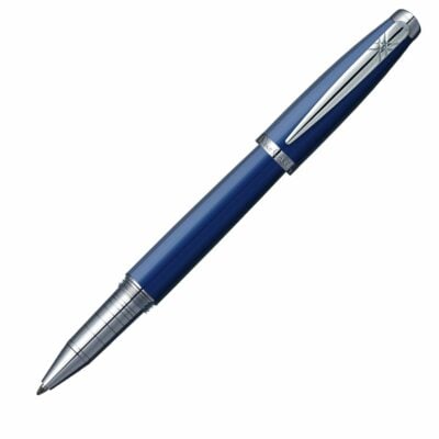 PCx-750RP Majestic Roller Ball Pen - Dark Blue/Chrome <BR> 寶珠筆