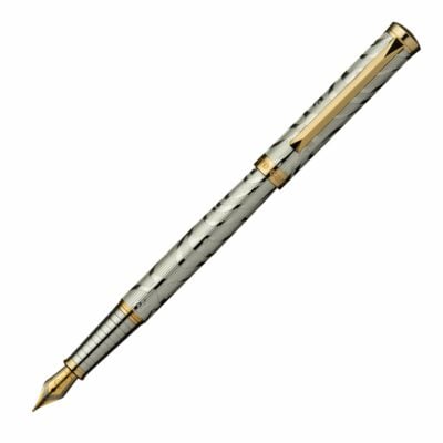 PC1026FP-G Cuvee Fountain Pen - Silver/Gold  <BR> 鋼筆