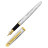 PC3414FP Modern Leo Fountain Pen - Gold/Chrome 綱筆