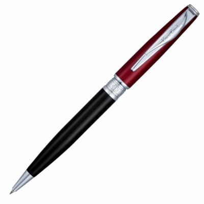 PCA1566BP Queen'S Park  Ball Pen - Red/Black/Chrome <BR> 原子筆