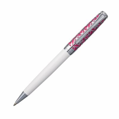 PC2021BP Splendid Ball Pen - Semi Pink/White/Chrome <BR> 原子筆