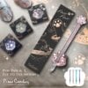 Paw Paw Glass Pen and Holder<BR> 貓掌玻璃沾水筆