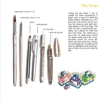 A Foodie Colouring Journey