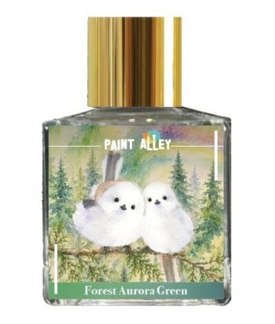 Forest Aurora Green Snow Fairy shimmer fountain pen ink bottle by Paint Alley